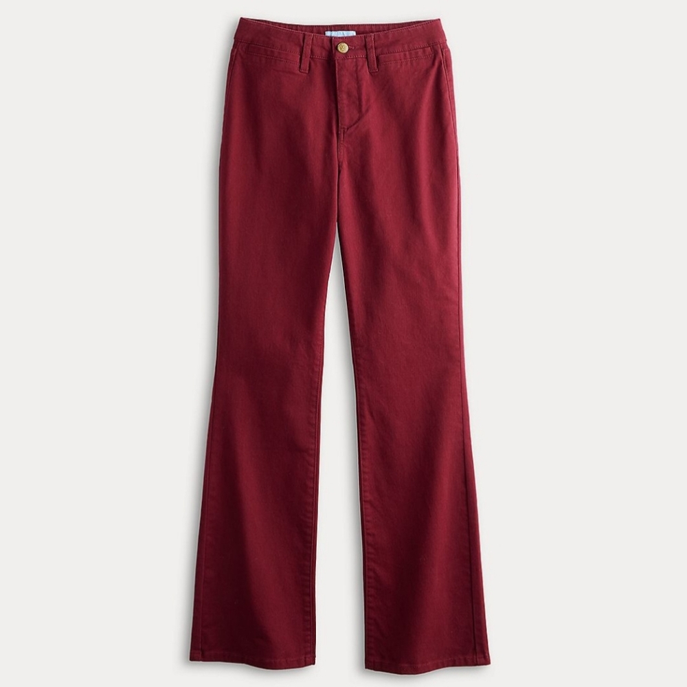 Draper James Burgandy Bootcut Pants | Size XL - NWT
